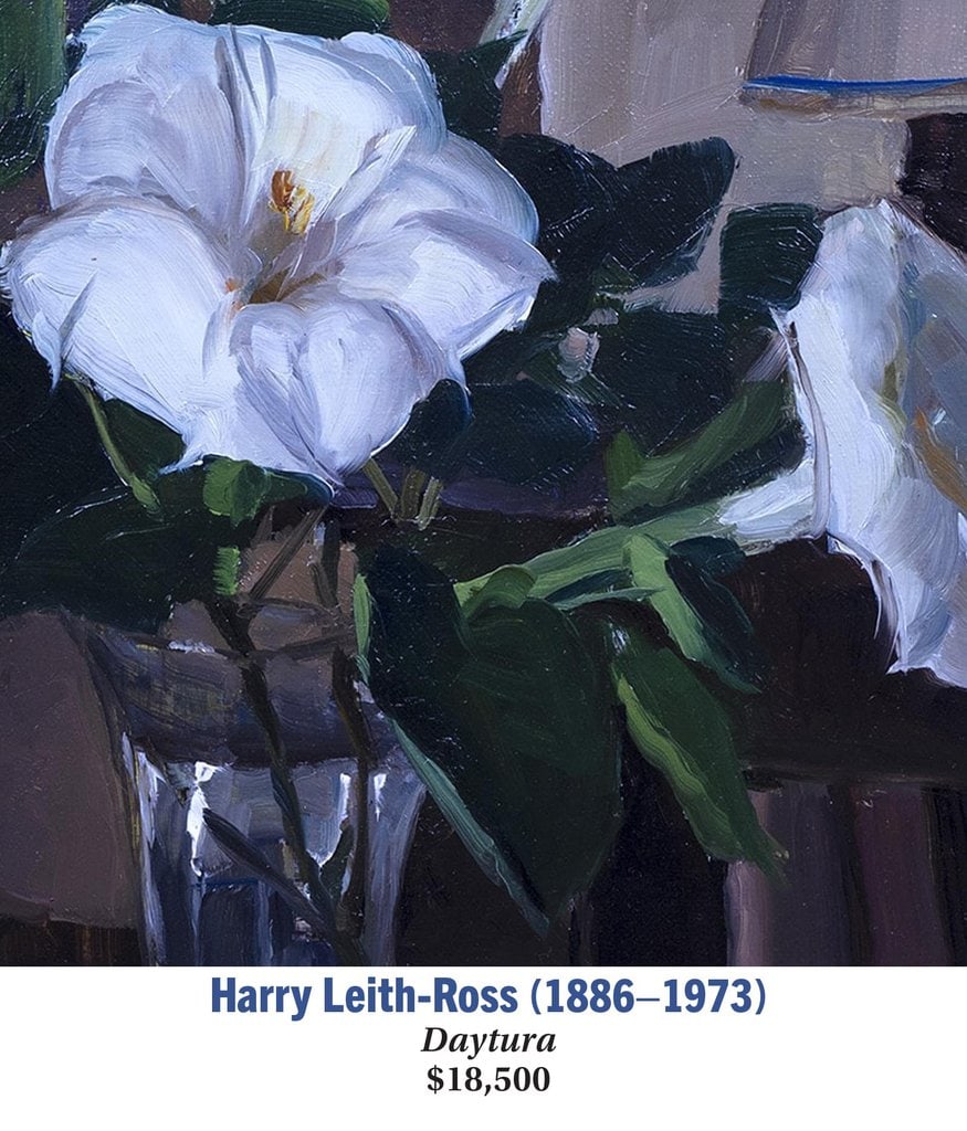 Harry Leith-Ross (1886–1973), Daytura, Oil on board, American still life painting, detail image