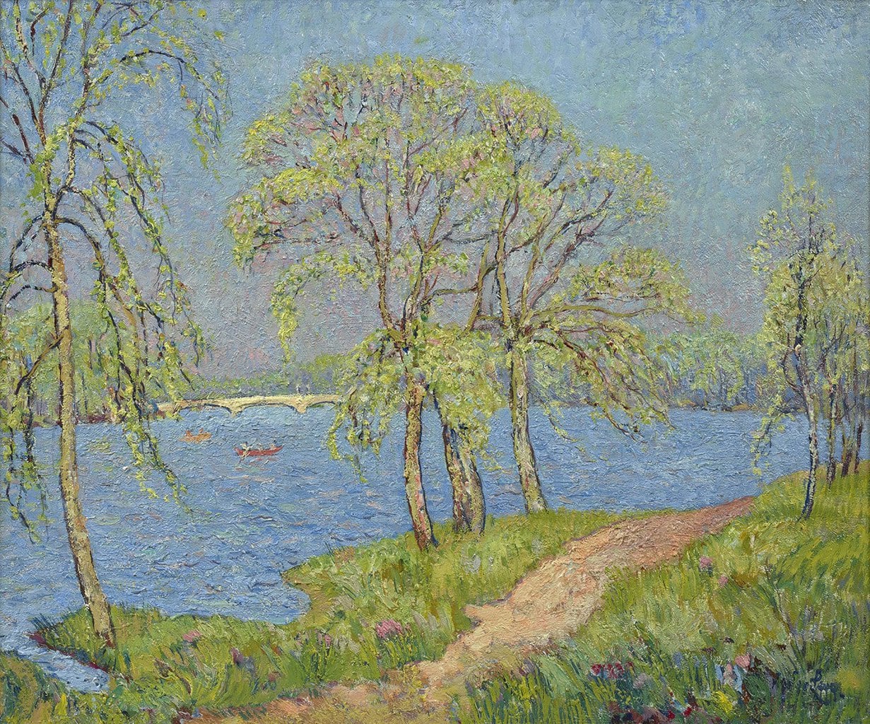 Lever Spring Along the Passaic River Questroyal Fine Art