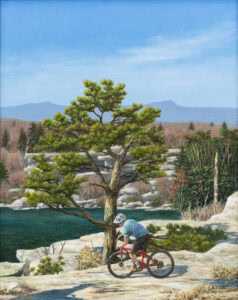 Biking at Lake Minnewaska