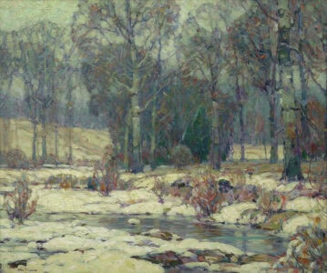 Snowy Streamside