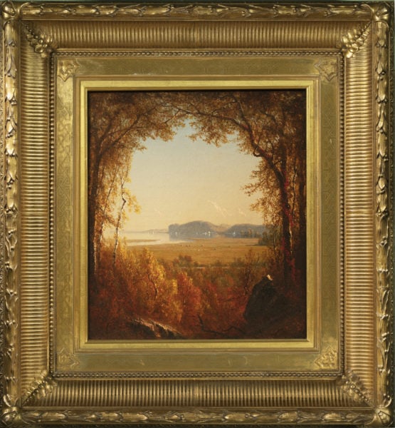Sanford Robinson Gifford Hook Mountain Near Nyack 1867 framed