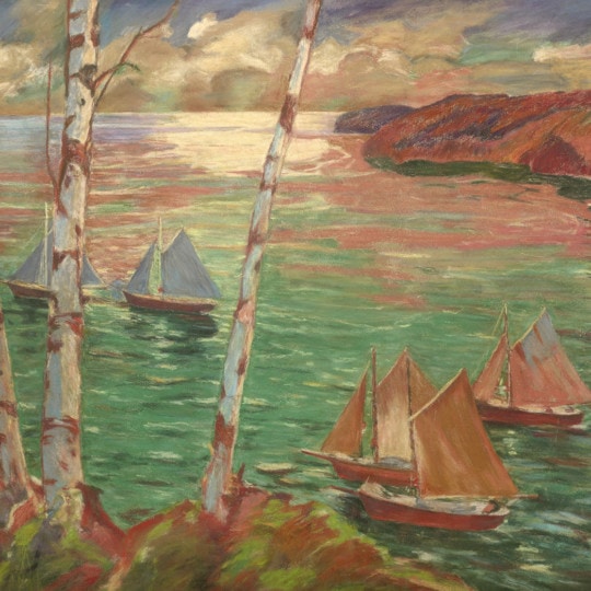 Sailing (Sailboats in a Harbor)