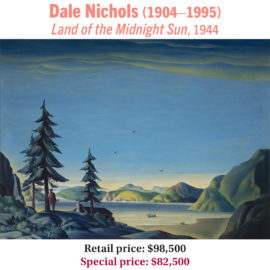 Dale Nichols 19041995 Land of the Midnight Sun 1944 oil on canvas American modernist landscape painting