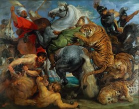 Tiger, Lion and Leopard Hunt, 1616, by Peter Paul Rubens