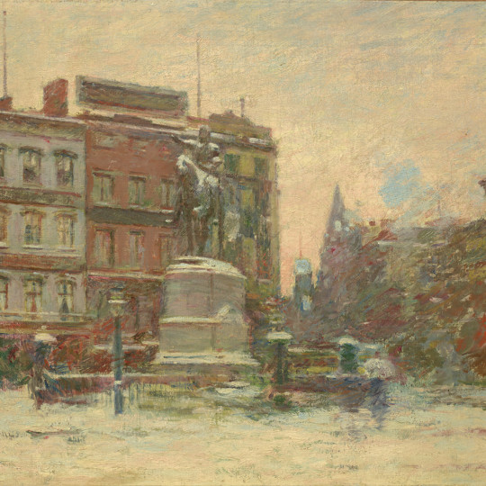 Union Square, Winter (Washington Monument)