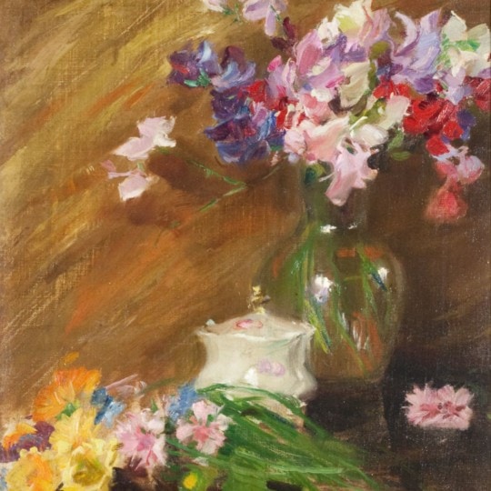 Still Life with Bouquet and Sugar Bowl