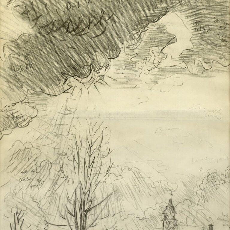 Burchfield-Landscape with Small Church