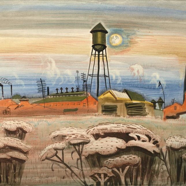 Burchfield-Watertower and Queen Anne's Lace